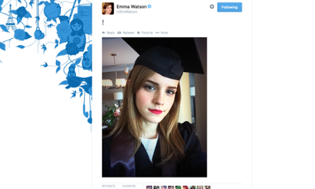 Emma Watson graduation