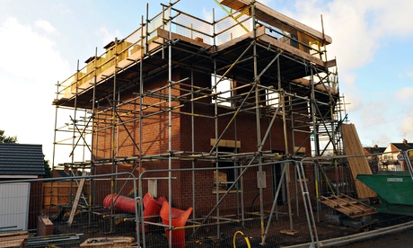 A construction site for residential houses in Great Barr, Birmingham