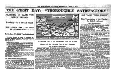 The Manchester Guardian's report on D-day, 7 June 1944.