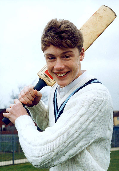 Flintoff gallery: Andrew Flintoff aged 15