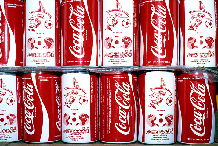 memory lane: Pique on Coke cans