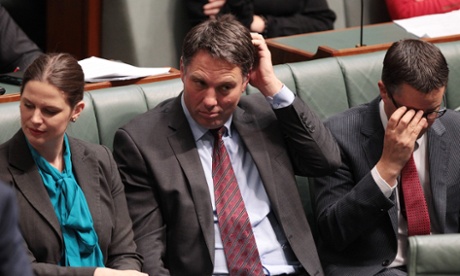 Shadow Minister for Immigration and Border Protection Richard Marles during house of representative question time at Parliament House in Canberra, Thursday June, 5, 2014.
