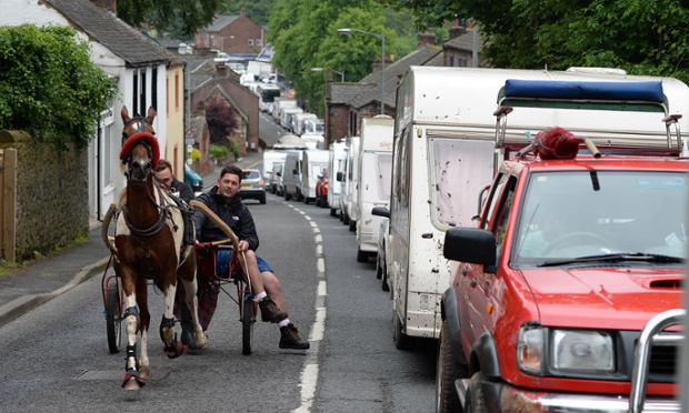 Horse power - Travellers arrive for the Appleby Horse Fair, England - an event under the protection of a charter granted by James II since 1685 and one of the key gathering points for the Romany, gypsy and traveling community.