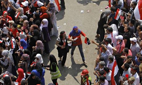 Protest in Tahrir Square in Cairo, Egypt