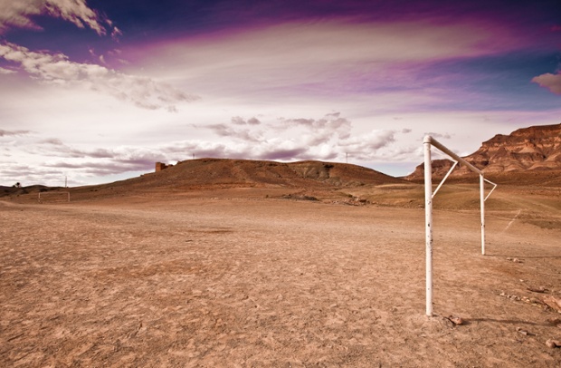 A desert pitch at Tamnougalt village, near Agdz, Morocco