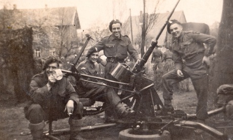 After D-day, somewhere near Ouisterham. My father was in the middle of this photo.