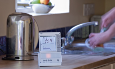 Smart meter in kitchen