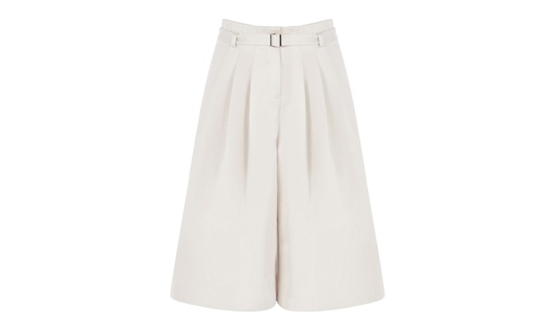 Culottes: Culottes - belted ecru culottes by Warehouse