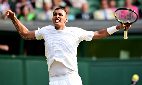 Australia's Nick Kyrgios celebrates winn