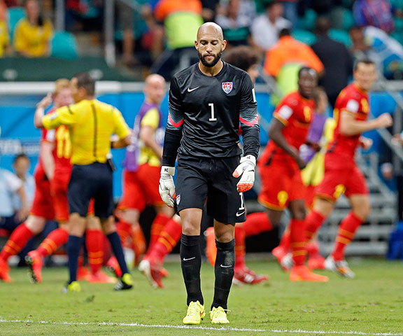 belgium v usa: Tim Howard has finally been beaten 