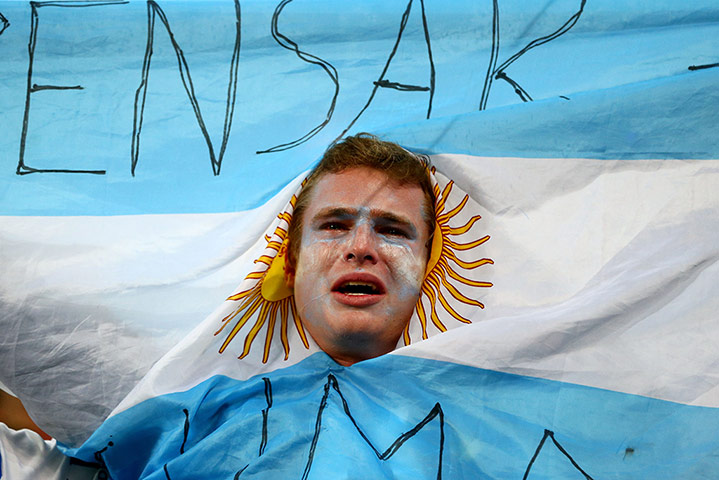 world cup semifinal: Argentina fan