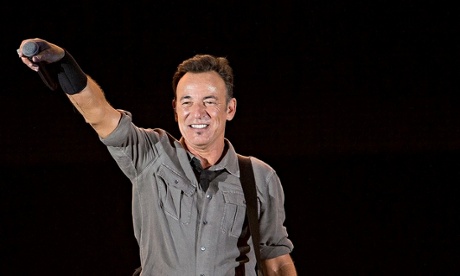 Bruce Springsteen performing in Brazil in 2013