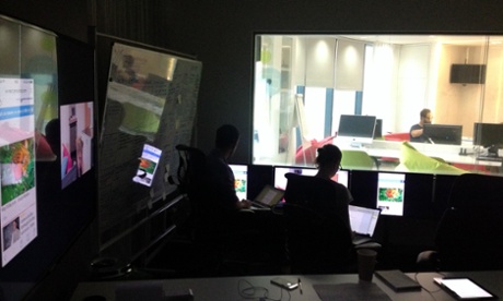 Watching users play with the navigation in our lab