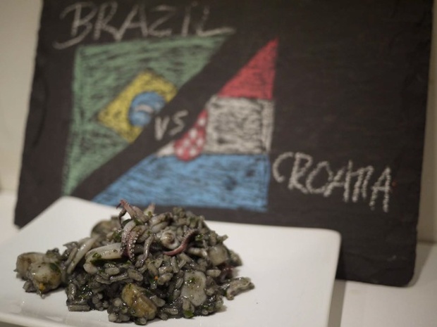 Croatia - Black squid risotto