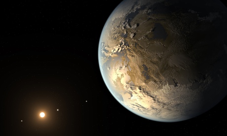 An artist's impression of exoplanet Kepler-186f