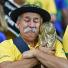 World Cup fans: A dejected Brazil fan