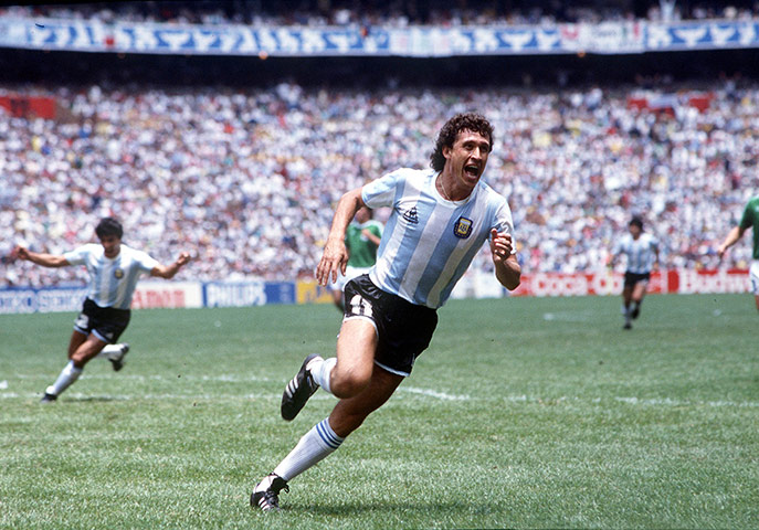 1986 world cup final:  Jorge Valdano 