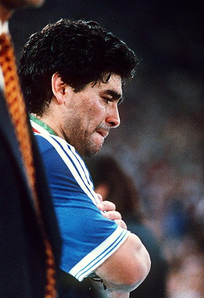 1990 world cup final: Maradona cries