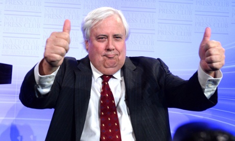 Palmer United Party leader Clive Palmer speaking at the National Press Club in Canberra after the swearing in of new senators at Parliament House  Monday, July 7, 2014.