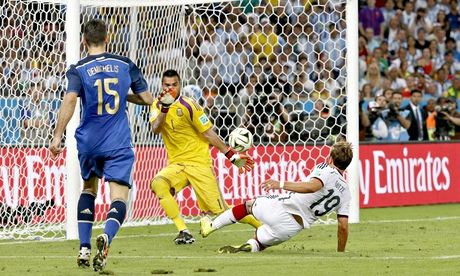 Mario Gotze scores Germany's World Cup winner against Argentina