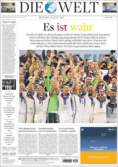 front pages : Die Welt