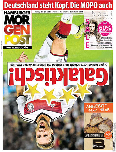 front pages : Hamburg Morning Post