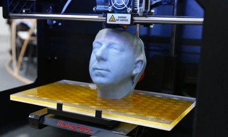 makerbot 3d printing a head