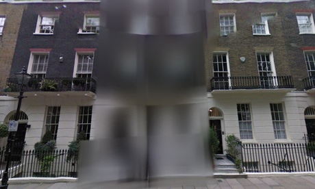Tony Blair's London house blurred out on Google Street View