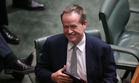 The Leader of the Opposition Bill Shorten arrives for the finish of question time today in the House of Representatives this afternoon Tuesday 15th July 2014