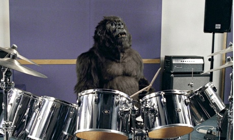 Cadburys Dairy Milk TV advert featuring a gorilla playing the drums - Sept 2007