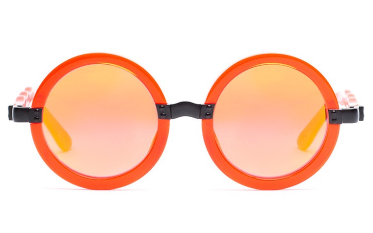 20 of the best sunglasses: 20 of the best sunglasses - round orange and navy by Opening Ceremony