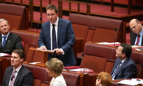 Queensland Liberal senator James McGrath makes his first speech in the senate this evening, Wednesday 16th July 2014