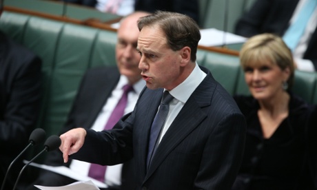 Environment Minister Greg Hunt during question time in the House of Representatives this afternoon Wednesday 16th July 2014