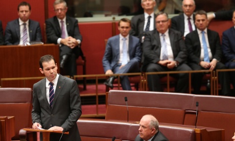 Queensland Nationals senator Matthew Canavan makes his first speech in the senate this evening, Wednesday 16th July 2014