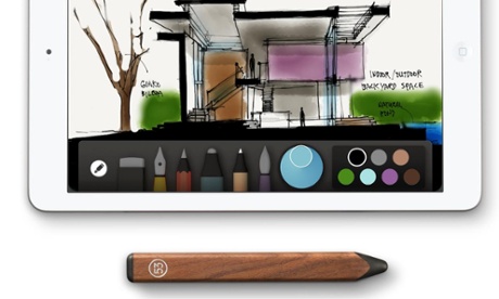 The Pencil stylus works with FiftyThree's Paper app.