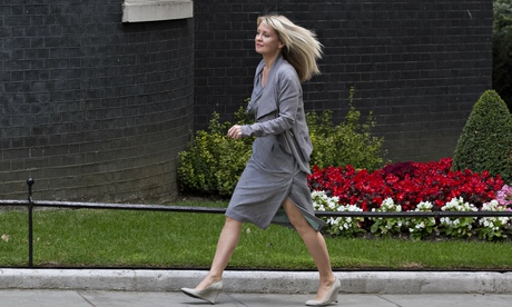 Esther McVey arriving in Downing Street for her new appointment.