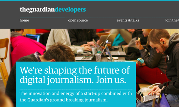 The new Guardian Developers Site.