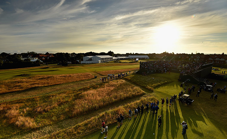 open golf day 1: First tee