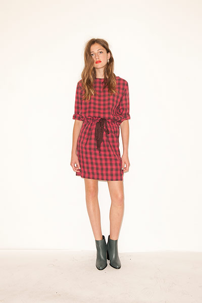 All Ages checks: red black plaid dress ankle boots