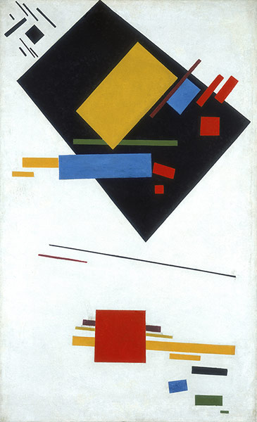 Malevich at the Tate: Suprematist Painting (with Black Trapezium and Red Square)