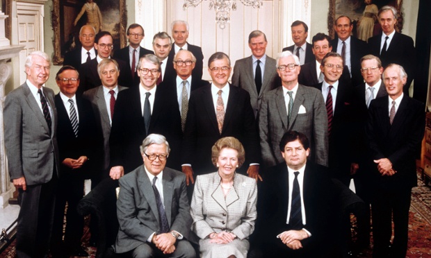 Ken was against Margaret Thatcher's appointment in 1975 and they had an uneasy relationship. In 1990, when this photograph of the Cabinet was taken, Ken, then Education secretary, was the first Minister to tell Thatcher that she should resign. In her memoirs she said of the conversation 