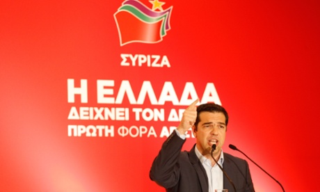Syriza leader Alex Tspirias