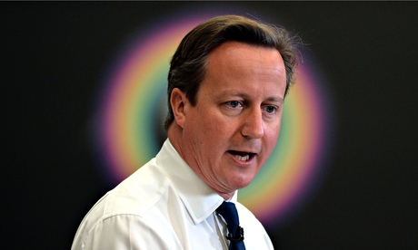 British Prime Minister David Cameron speaks