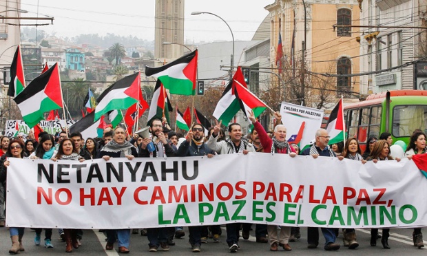 Gaza protest Chile