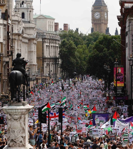 Gaza protest London 