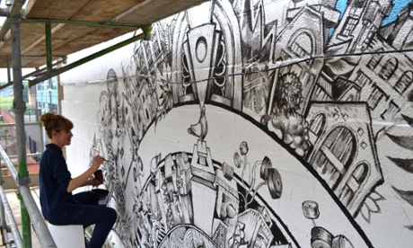 The Parkhead mural in Glasgow