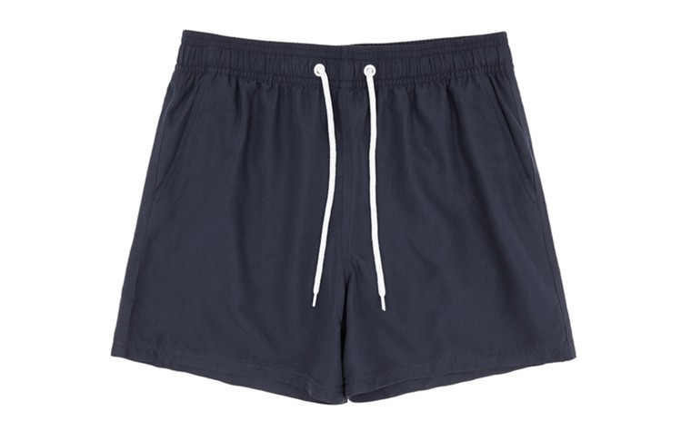 Men's swimshorts: Men's swimshorts - navy with white drawstring by Reiss