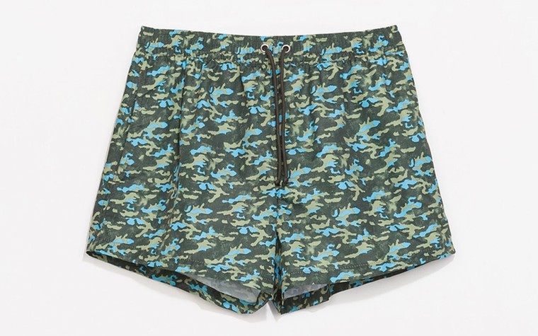 Men's swimshorts: Men's swimshorts - micro camo print by Zara