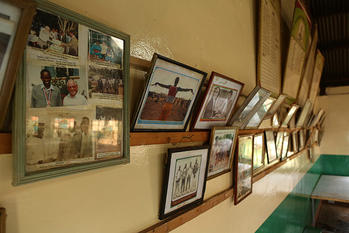 Brother Colm: A close up of the St Patricks Wall of Fame 