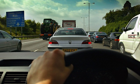 Heavy traffic on a motorway
